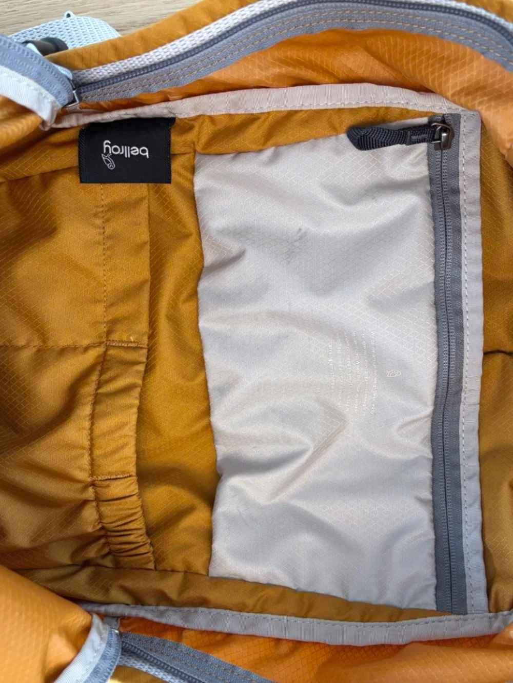 Bellroy Lite Daypack 20L Backpack in discontinued Mustard/Orange colorway
